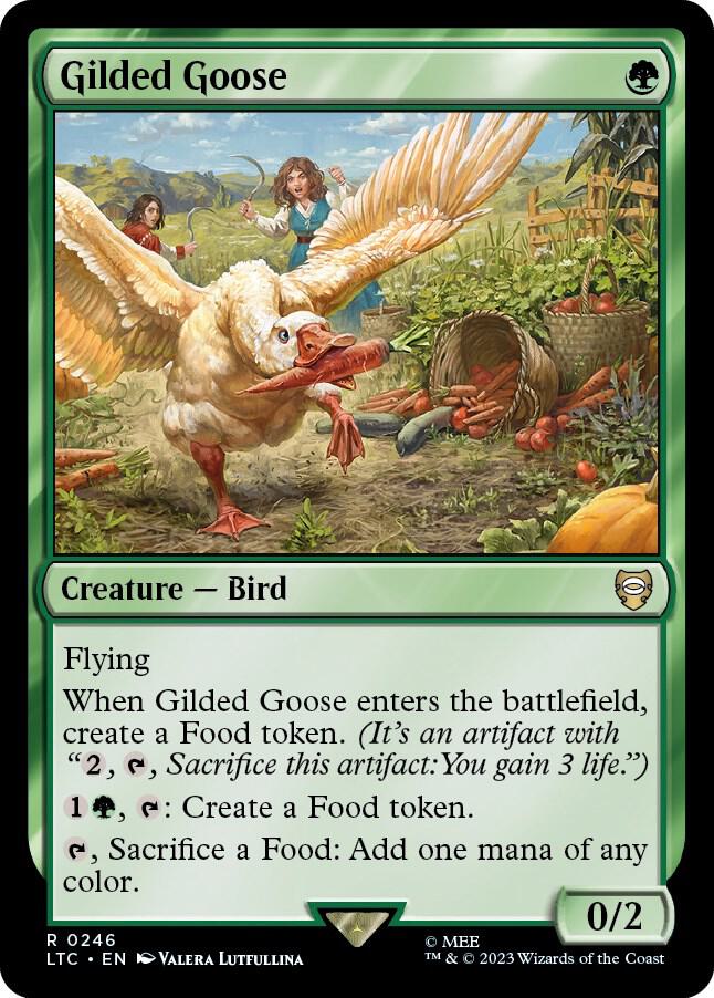 Gilded Goose 246 card from Commander: The Lord of the Rings: Tales of Middle-earth