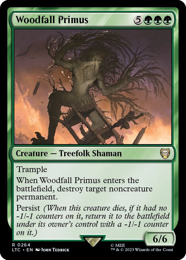 Woodfall Primus 264 card from Commander: The Lord of the Rings: Tales of Middle-earth