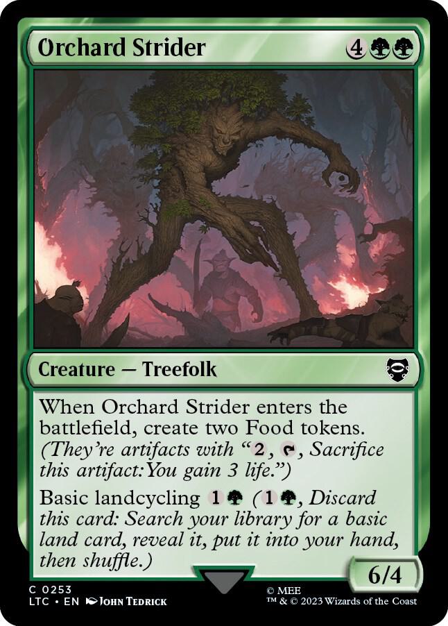 Orchard Strider 253 card from Commander: The Lord of the Rings: Tales of Middle-earth
