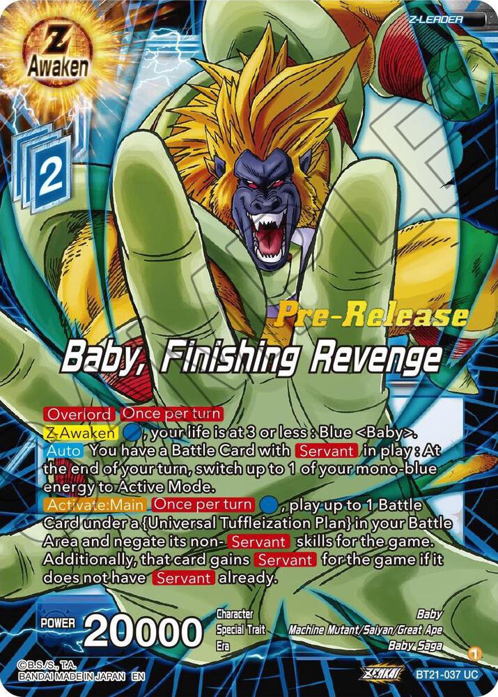 Baby, Finishing Revenge BT21-037 card from Wild Resurgence Pre-Release Cards