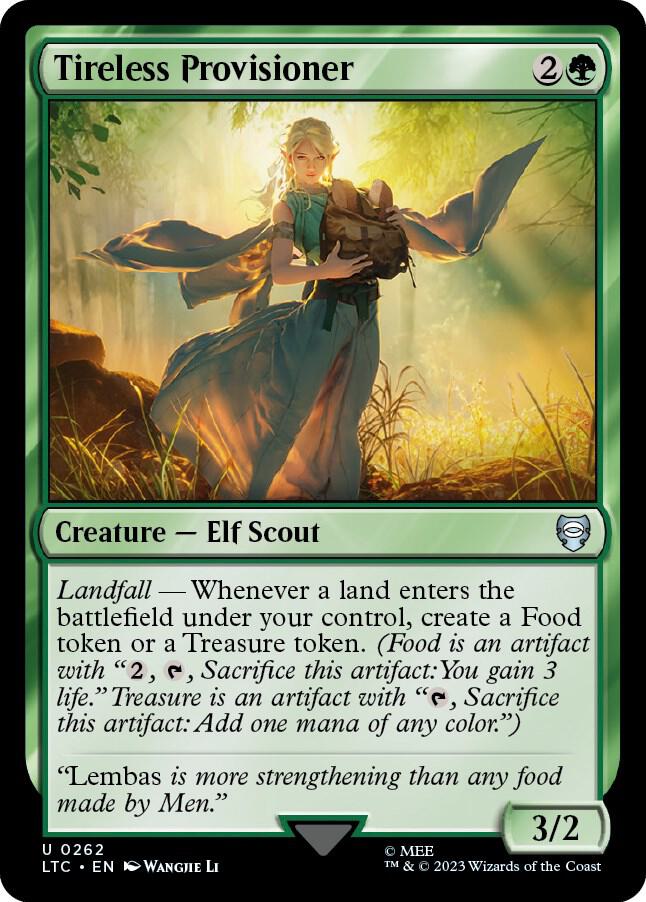 Tireless Provisioner 262 card from Commander: The Lord of the Rings: Tales of Middle-earth