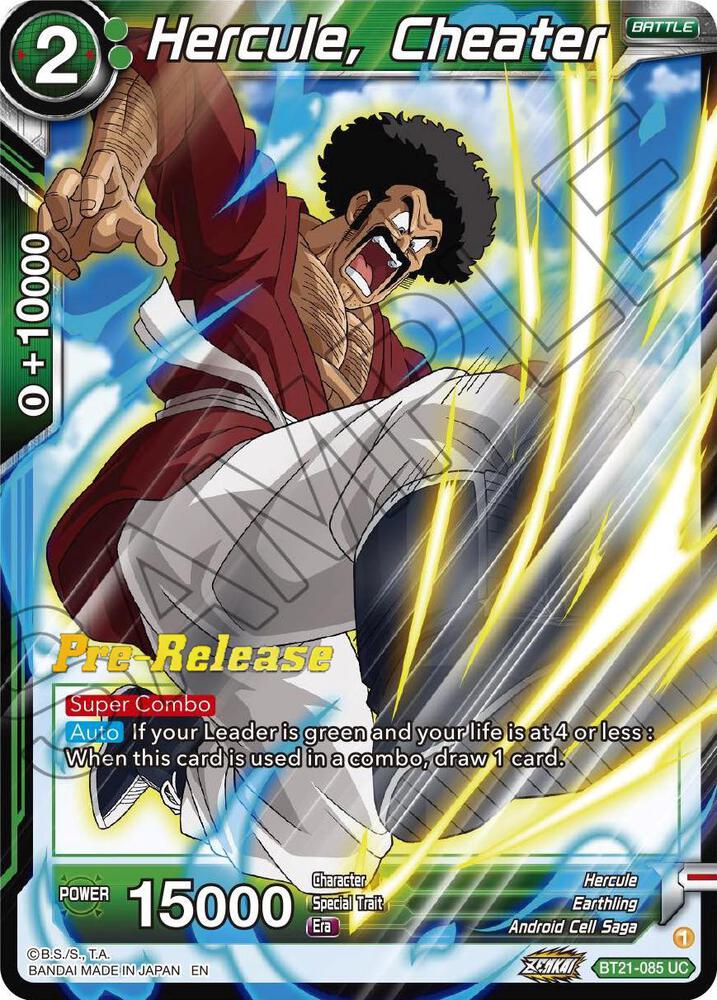 Hercule, Cheater BT21-085 card from Wild Resurgence Pre-Release Cards