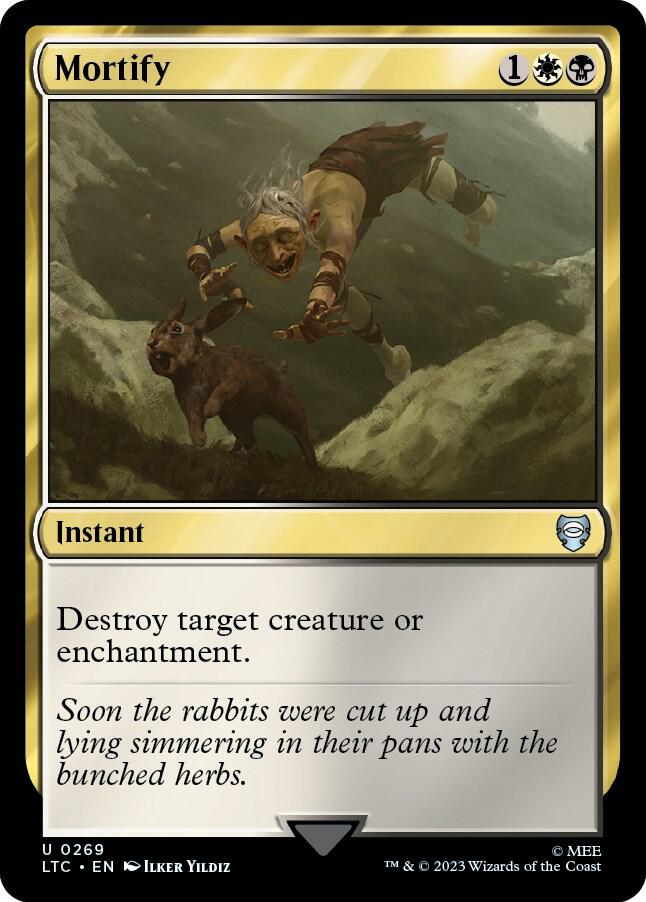 Mortify 269 card from Commander: The Lord of the Rings: Tales of Middle-earth