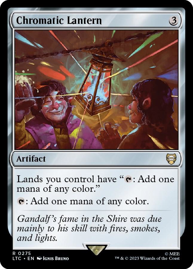 Chromatic Lantern 275 card from Commander: The Lord of the Rings: Tales of Middle-earth