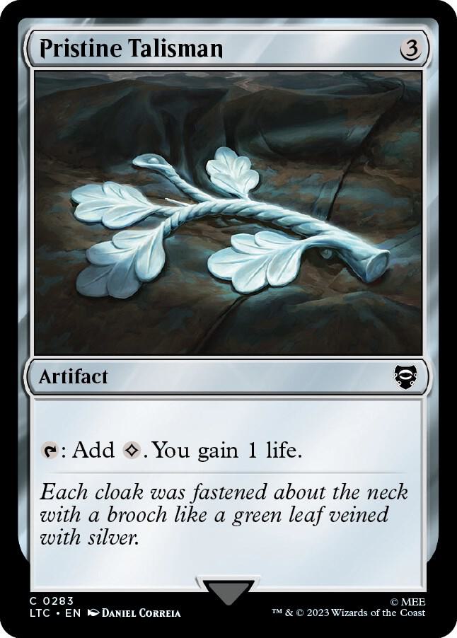 Pristine Talisman 283 card from Commander: The Lord of the Rings: Tales of Middle-earth