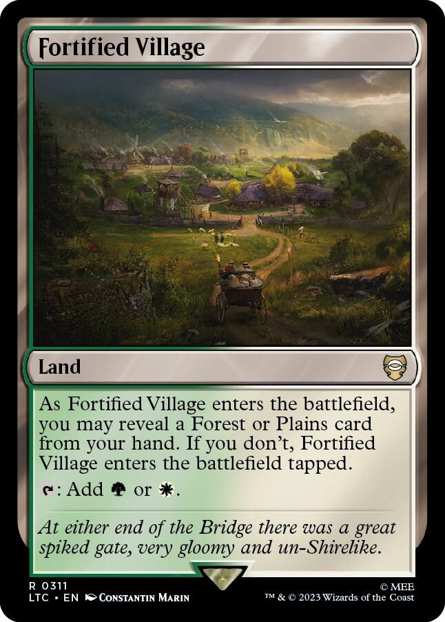 Fortified Village 311 card from Commander: The Lord of the Rings: Tales of Middle-earth