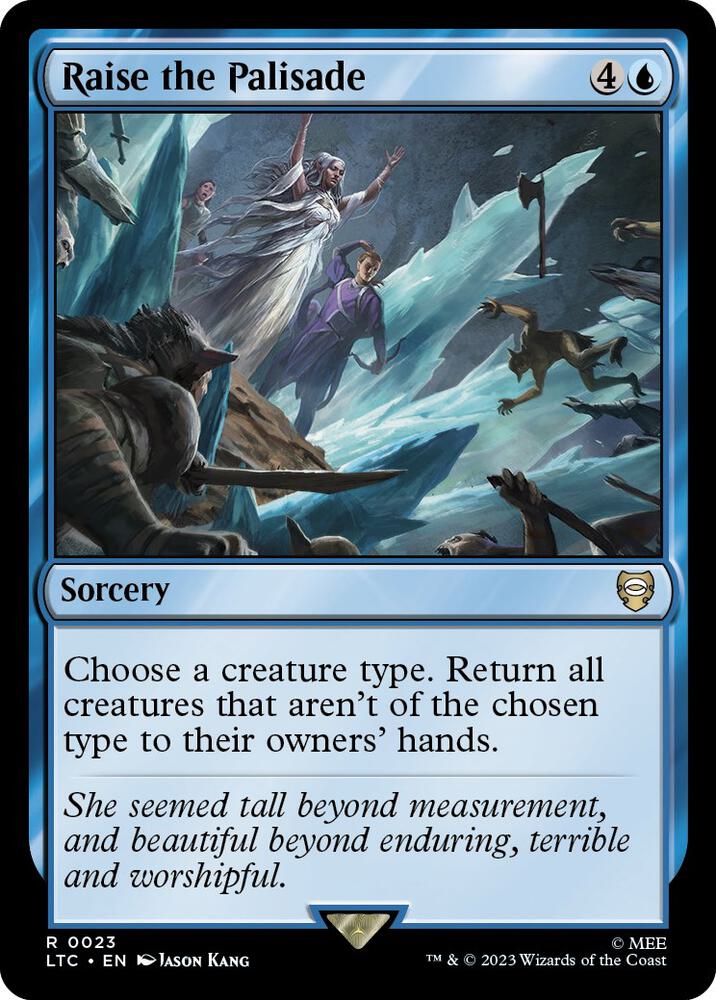 Raise the Palisade 23 card from Commander: The Lord of the Rings: Tales of Middle-earth