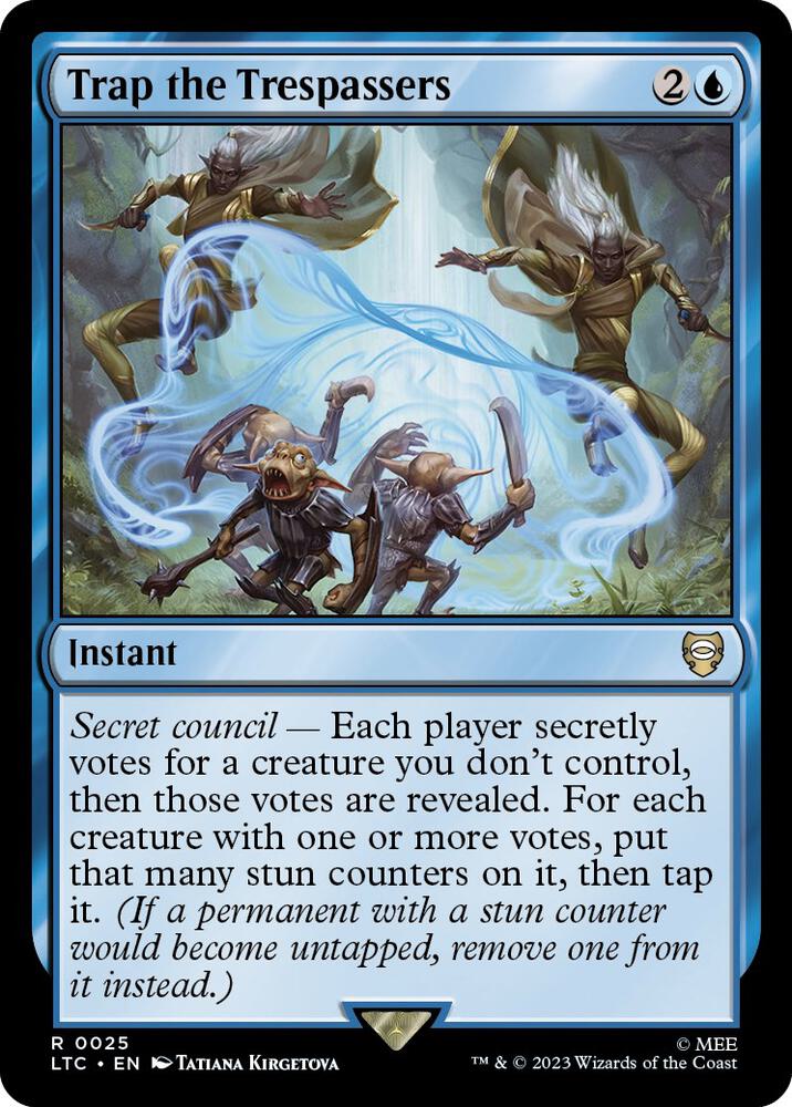 Trap the Trespassers 25 card from Commander: The Lord of the Rings: Tales of Middle-earth