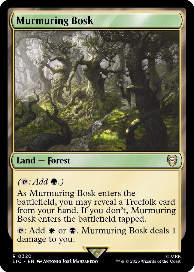 Murmuring Bosk 320 card from Commander: The Lord of the Rings: Tales of Middle-earth