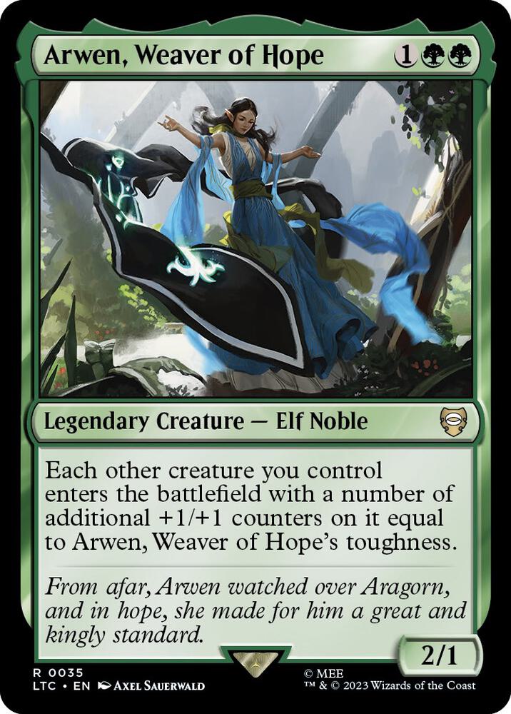 Arwen, Weaver of Hope 35 card from Commander: The Lord of the Rings: Tales of Middle-earth