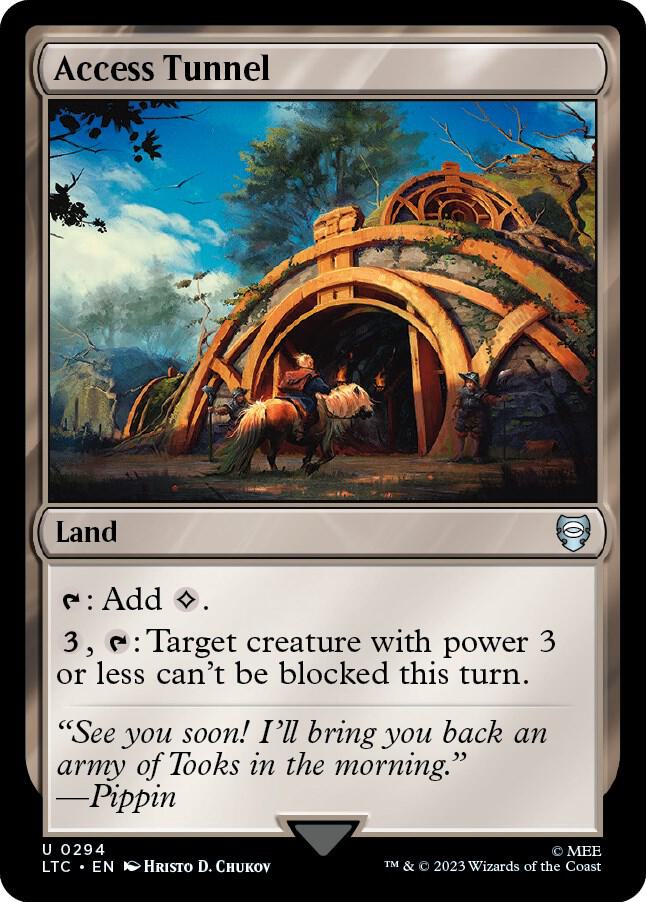 Access Tunnel 294 card from Commander: The Lord of the Rings: Tales of Middle-earth