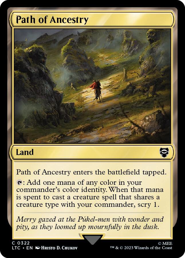 Path of Ancestry 322 card from Commander: The Lord of the Rings: Tales of Middle-earth