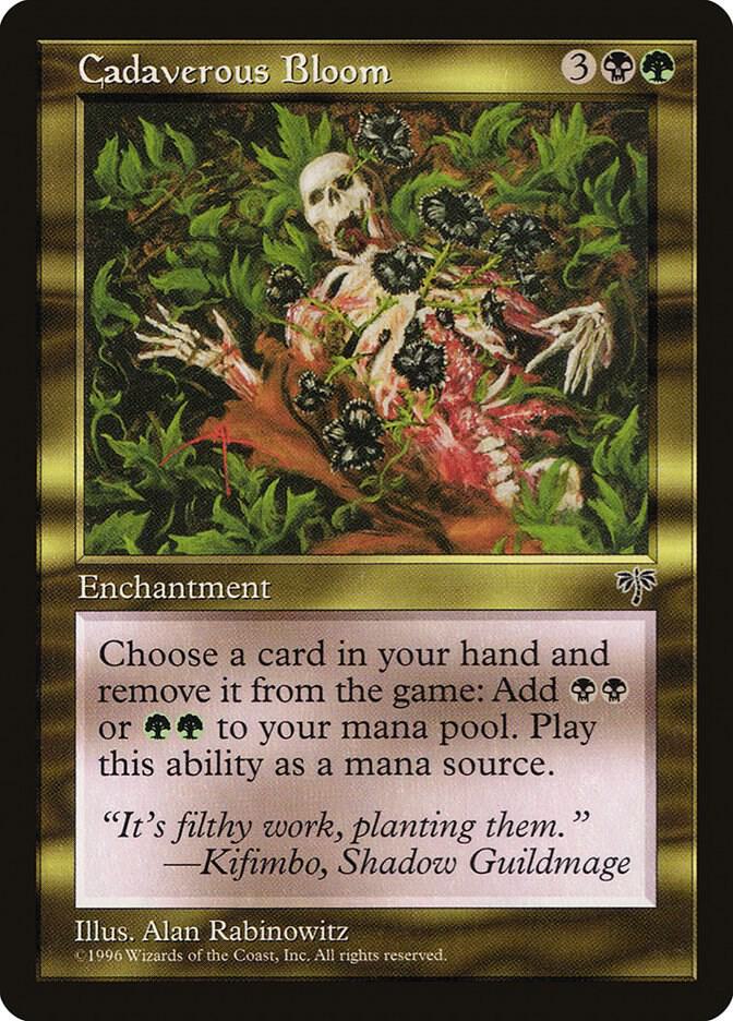 Cadaverous Bloom card from Mirage