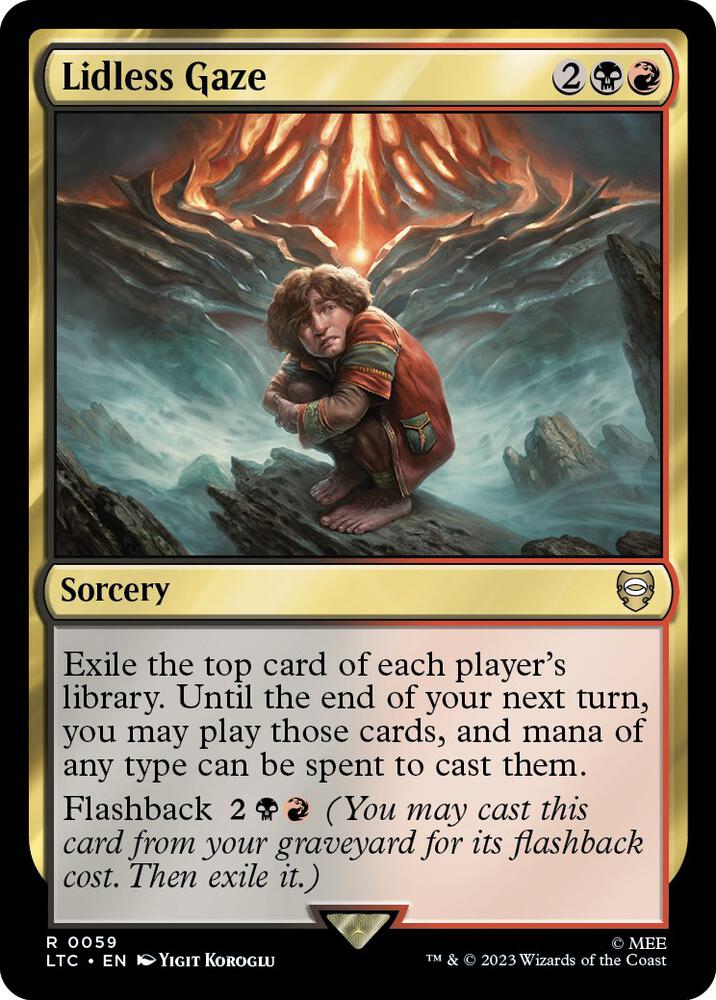 Lidless Gaze 59 card from Commander: The Lord of the Rings: Tales of Middle-earth