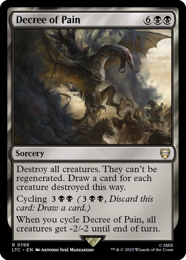 Decree of Pain 199 card from Commander: The Lord of the Rings: Tales of Middle-earth
