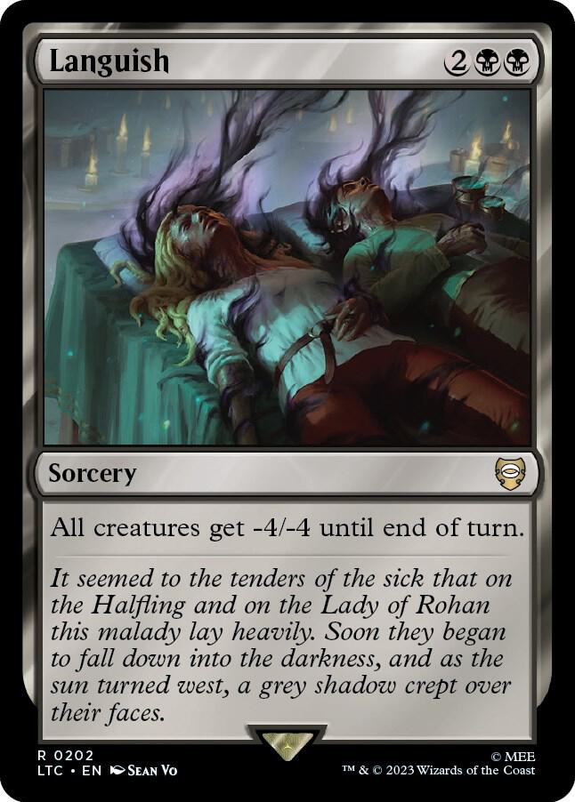 Languish 202 card from Commander: The Lord of the Rings: Tales of Middle-earth