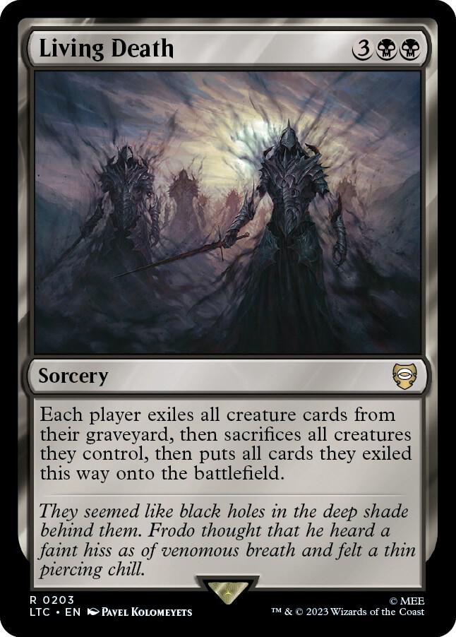 Living Death 203 card from Commander: The Lord of the Rings: Tales of Middle-earth