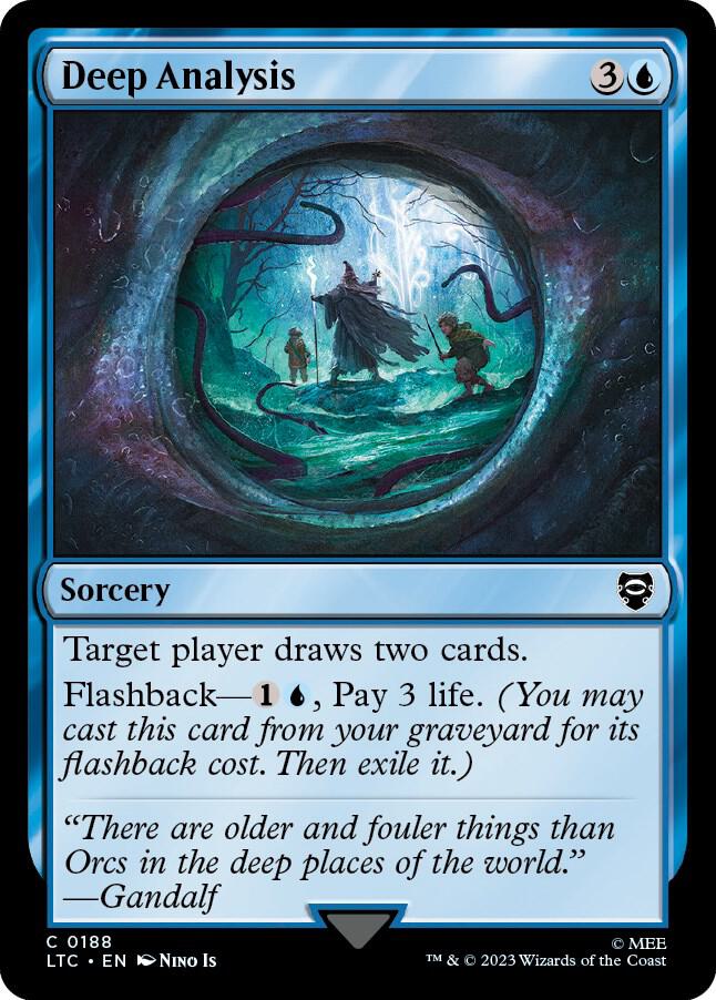 Deep Analysis 188 card from Commander: The Lord of the Rings: Tales of Middle-earth
