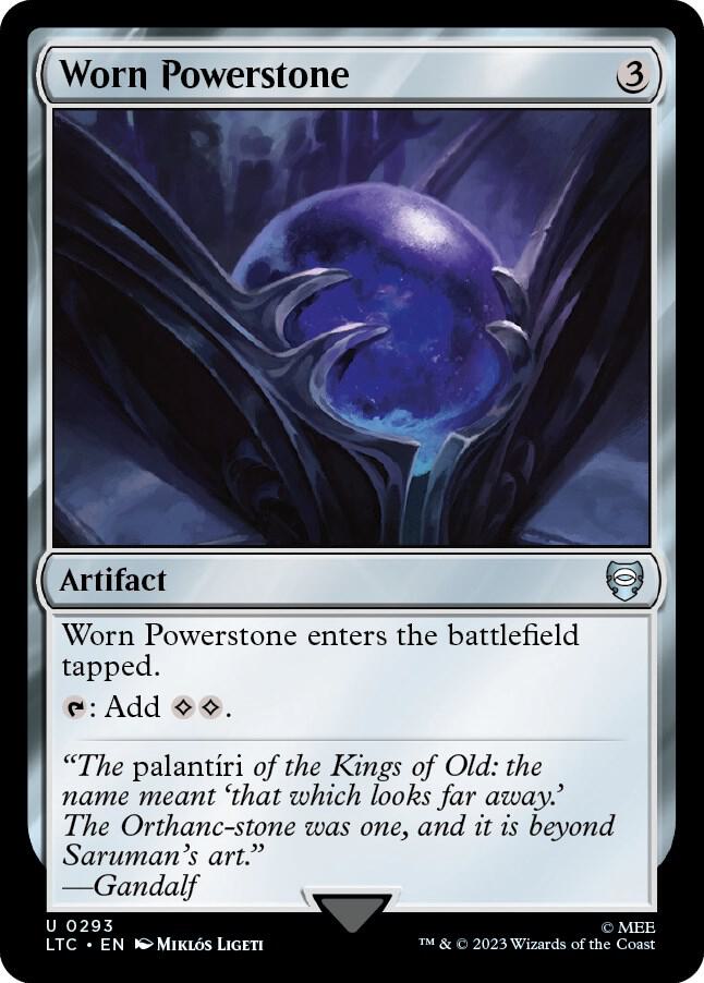 Worn Powerstone 293 card from Commander: The Lord of the Rings: Tales of Middle-earth