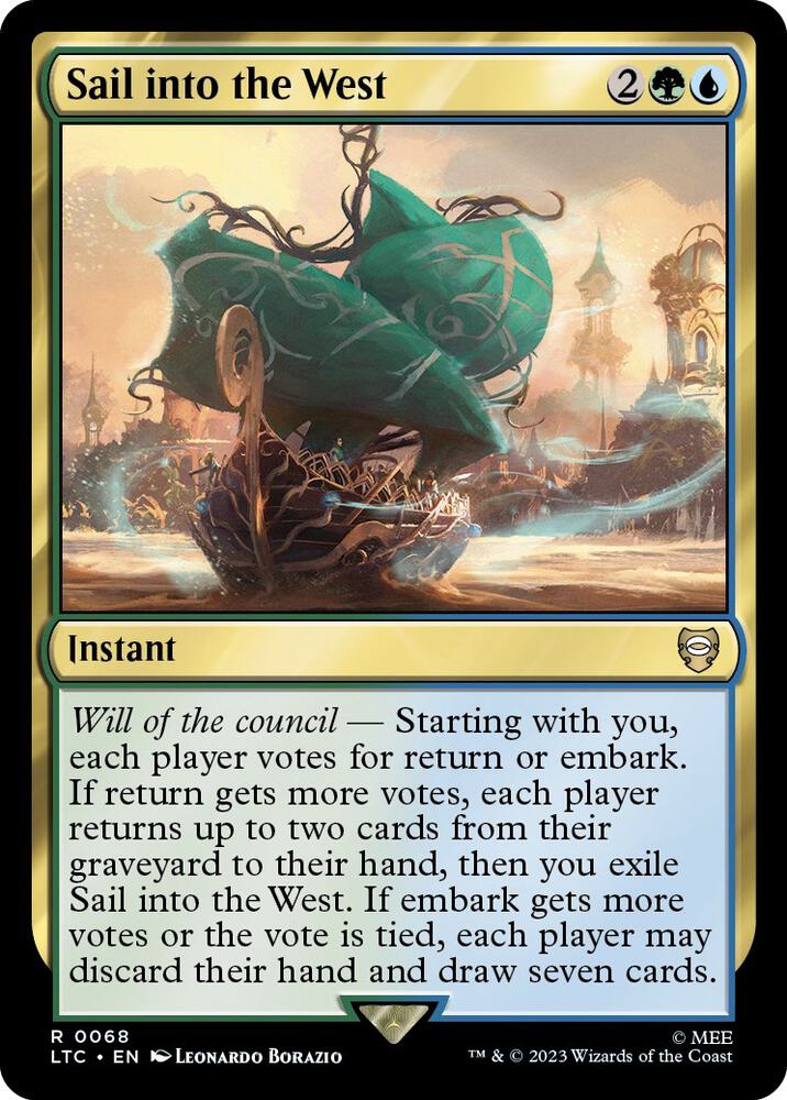 Sail into the West 68 card from Commander: The Lord of the Rings: Tales of Middle-earth