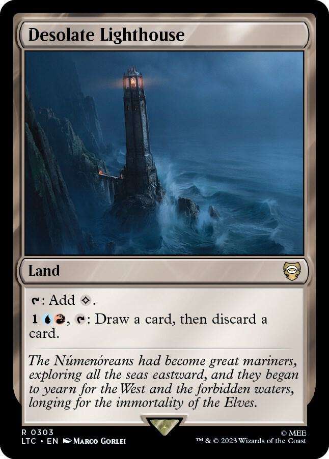 Desolate Lighthouse 303 card from Commander: The Lord of the Rings: Tales of Middle-earth