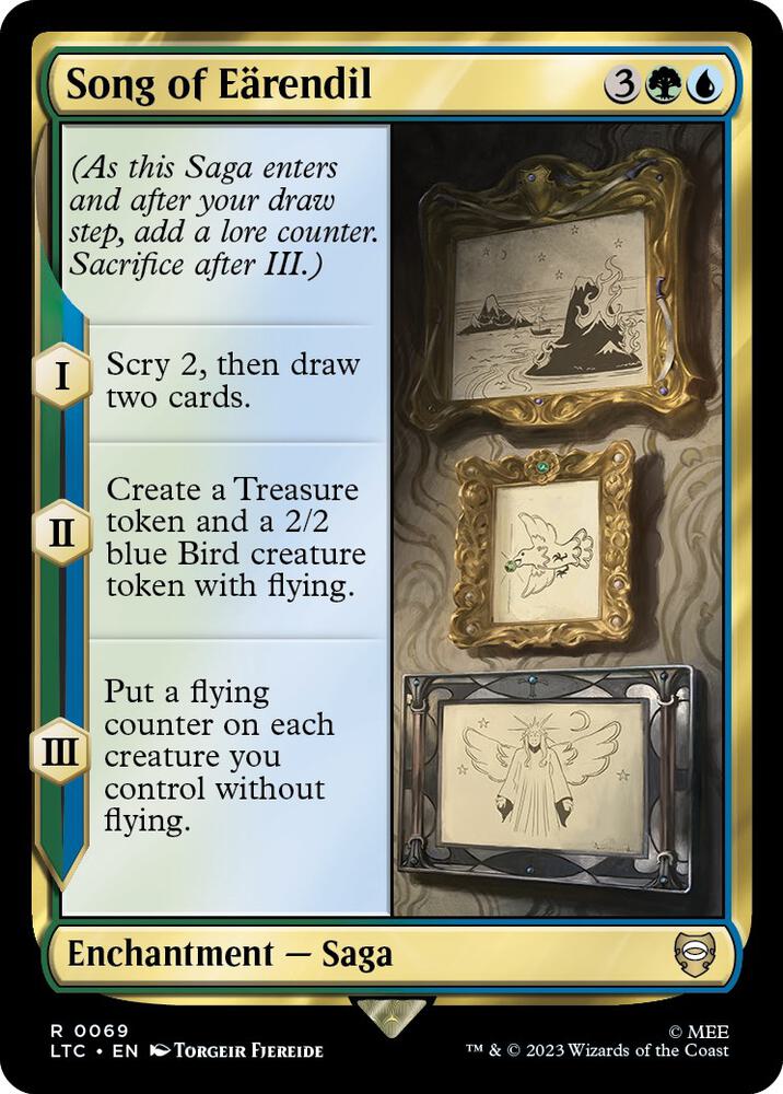 Song of Earendil 69 card from Commander: The Lord of the Rings: Tales of Middle-earth