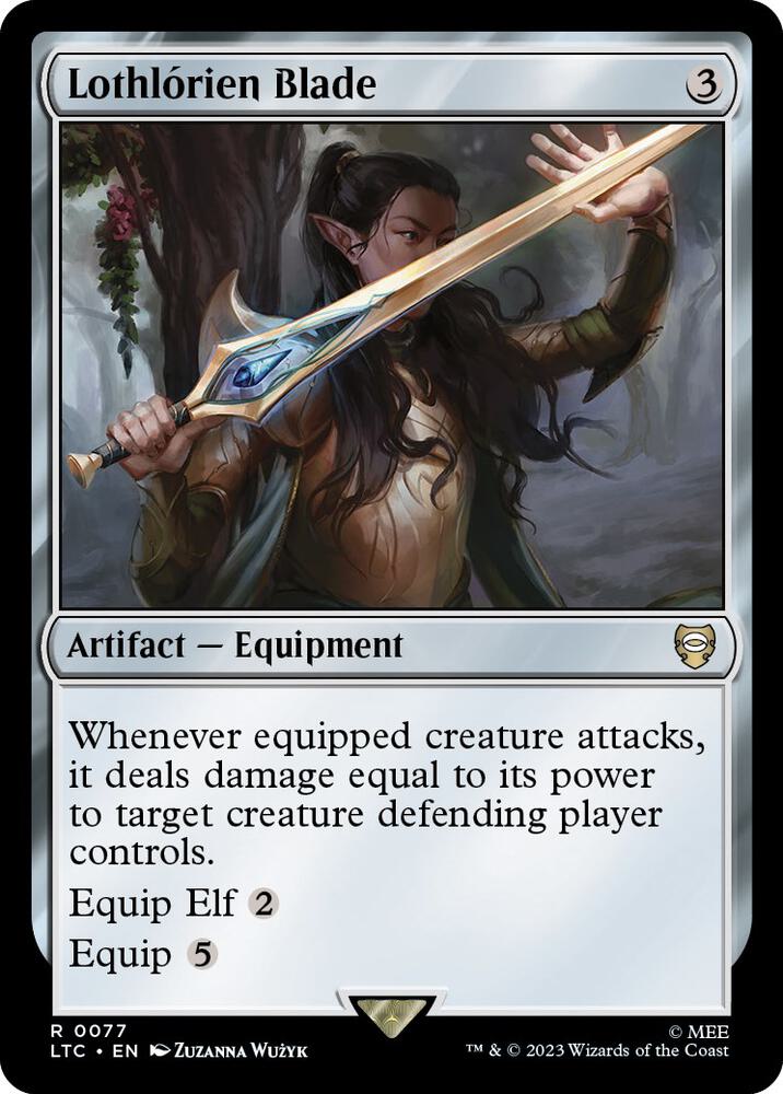 Lothlorien Blade 77 card from Commander: The Lord of the Rings: Tales of Middle-earth