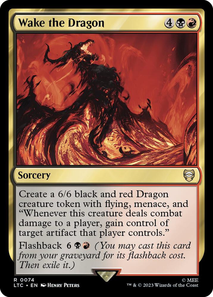 Wake the Dragon 74 card from Commander: The Lord of the Rings: Tales of Middle-earth