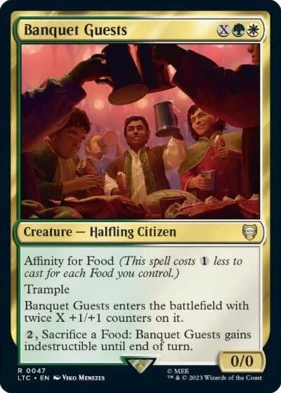 Banquet Guests 47 card from Commander: The Lord of the Rings: Tales of Middle-earth