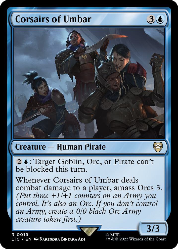 Corsairs of Umbar 19 card from Commander: The Lord of the Rings: Tales of Middle-earth