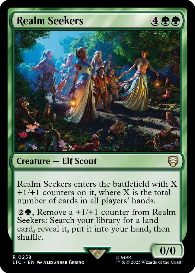 Realm Seekers 258 card from Commander: The Lord of the Rings: Tales of Middle-earth