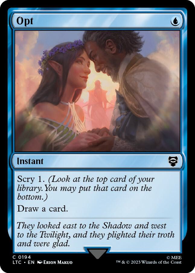Opt 194 card from Commander: The Lord of the Rings: Tales of Middle-earth