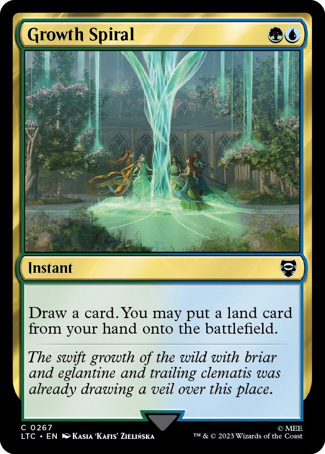 Growth Spiral 267 card from Commander: The Lord of the Rings: Tales of Middle-earth