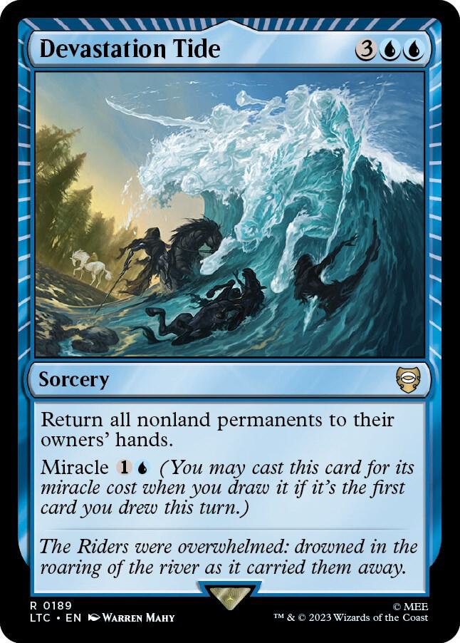 Devastation Tide 189 card from Commander: The Lord of the Rings: Tales of Middle-earth