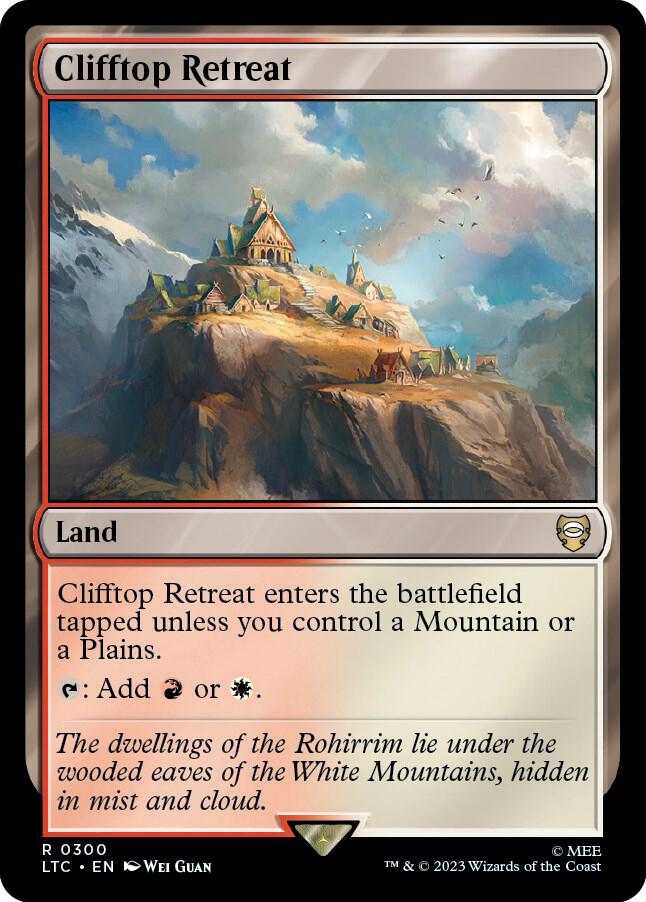 Clifftop Retreat 300 card from Commander: The Lord of the Rings: Tales of Middle-earth