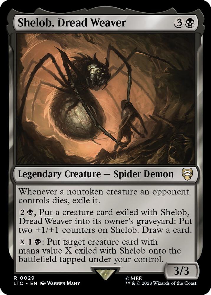 Shelob, Dread Weaver 29 card from Commander: The Lord of the Rings: Tales of Middle-earth