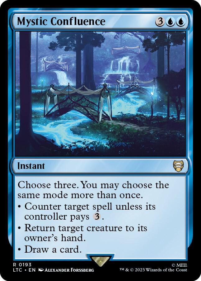 Mystic Confluence 193 card from Commander: The Lord of the Rings: Tales of Middle-earth
