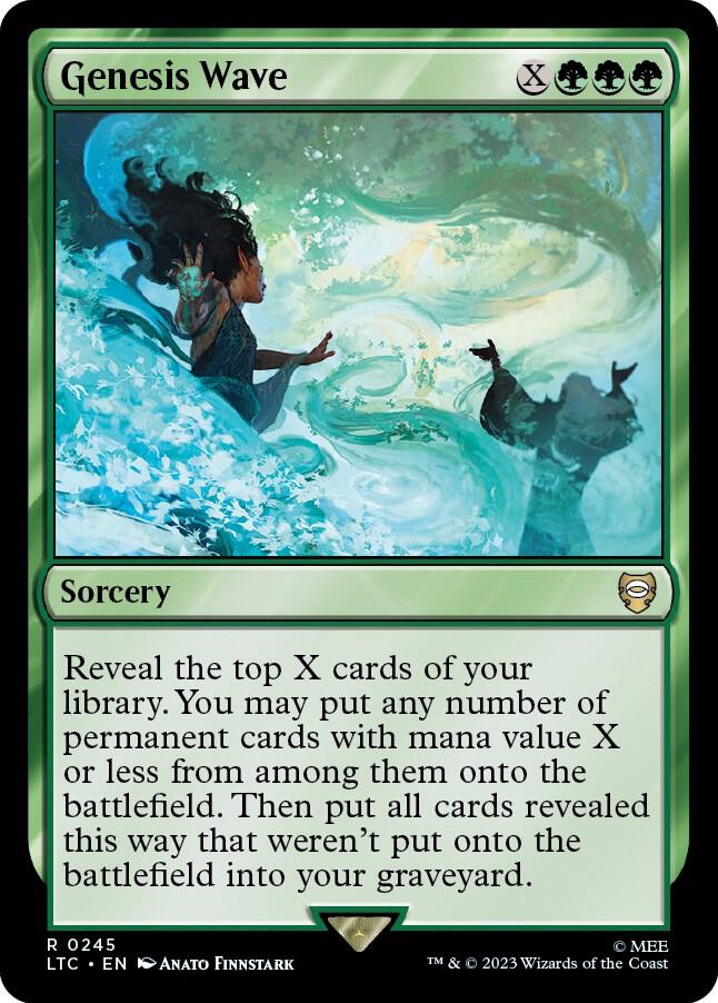 Genesis Wave 245 card from Commander: The Lord of the Rings: Tales of Middle-earth