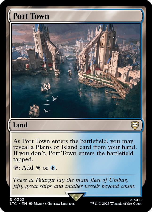 Port Town 323 card from Commander: The Lord of the Rings: Tales of Middle-earth