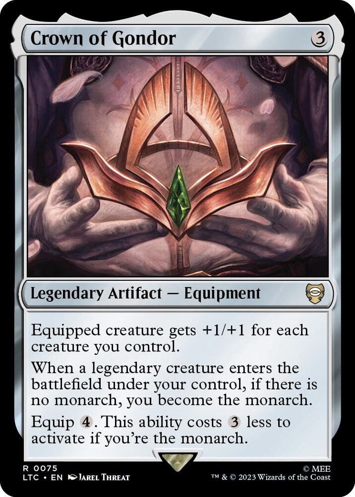 Crown of Gondor 75 card from Commander: The Lord of the Rings: Tales of Middle-earth