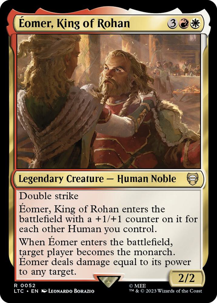 Eomer, King of Rohan 52 card from Commander: The Lord of the Rings: Tales of Middle-earth