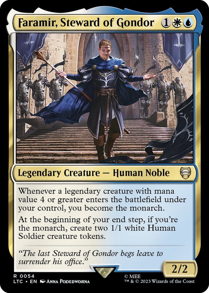 Faramir, Steward of Gondor 54 card from Commander: The Lord of the Rings: Tales of Middle-earth