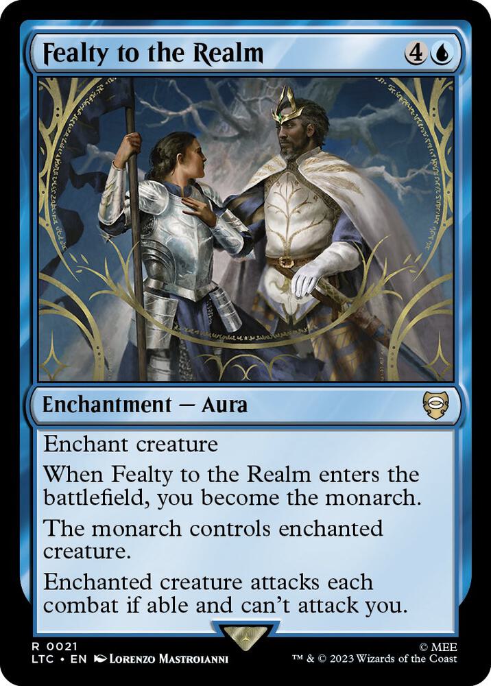 Fealty to the Realm 21 card from Commander: The Lord of the Rings: Tales of Middle-earth
