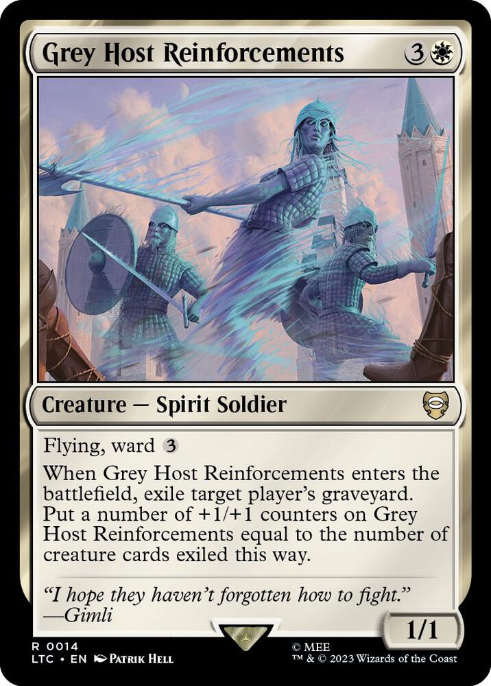 Grey Host Reinforcements 14 card from Commander: The Lord of the Rings: Tales of Middle-earth
