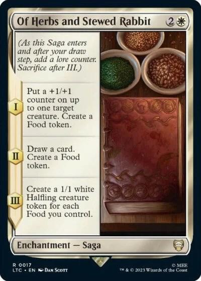 Of Herbs and Stewed Rabbit 17 card from Commander: The Lord of the Rings: Tales of Middle-earth