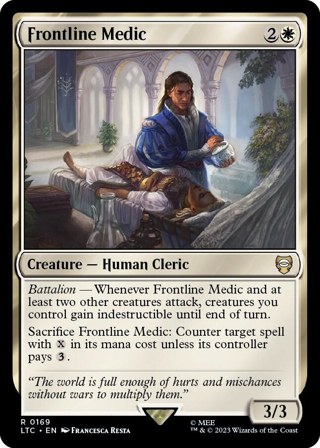 Frontline Medic 169 card from Commander: The Lord of the Rings: Tales of Middle-earth