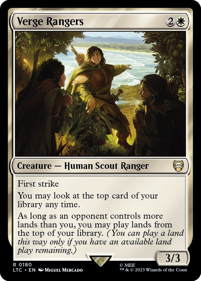 Verge Rangers 180 card from Commander: The Lord of the Rings: Tales of Middle-earth