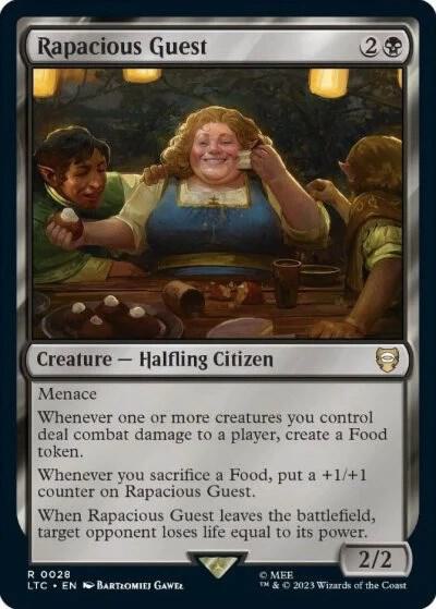 Rapacious Guest 28 card from Commander: The Lord of the Rings: Tales of Middle-earth