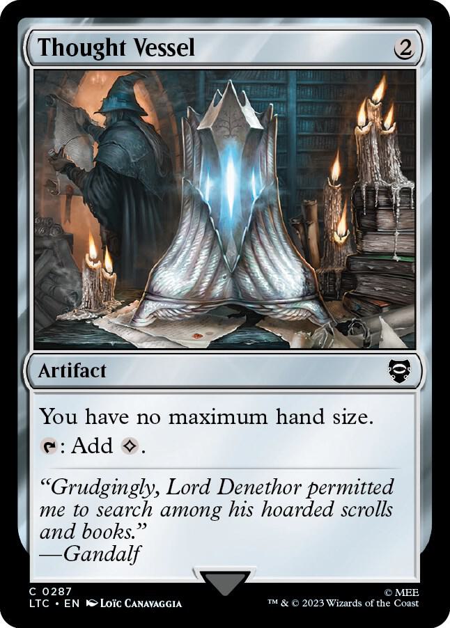 Thought Vessel 287 card from Commander: The Lord of the Rings: Tales of Middle-earth