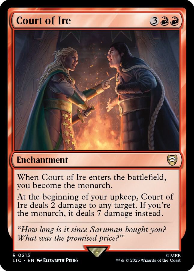 Court of Ire 213 card from Commander: The Lord of the Rings: Tales of Middle-earth